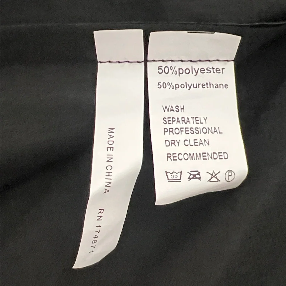 NWT Avantlook Dress - Black Lace and Faux Leather pleated - Picture 6 of 6